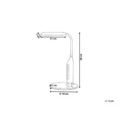 Beliani Bureaulamp CYGNUS - Wit Synthetisch Materiaal -Leenbakker Winkel c62c48c1ae65432eb00a5e1476f740f8