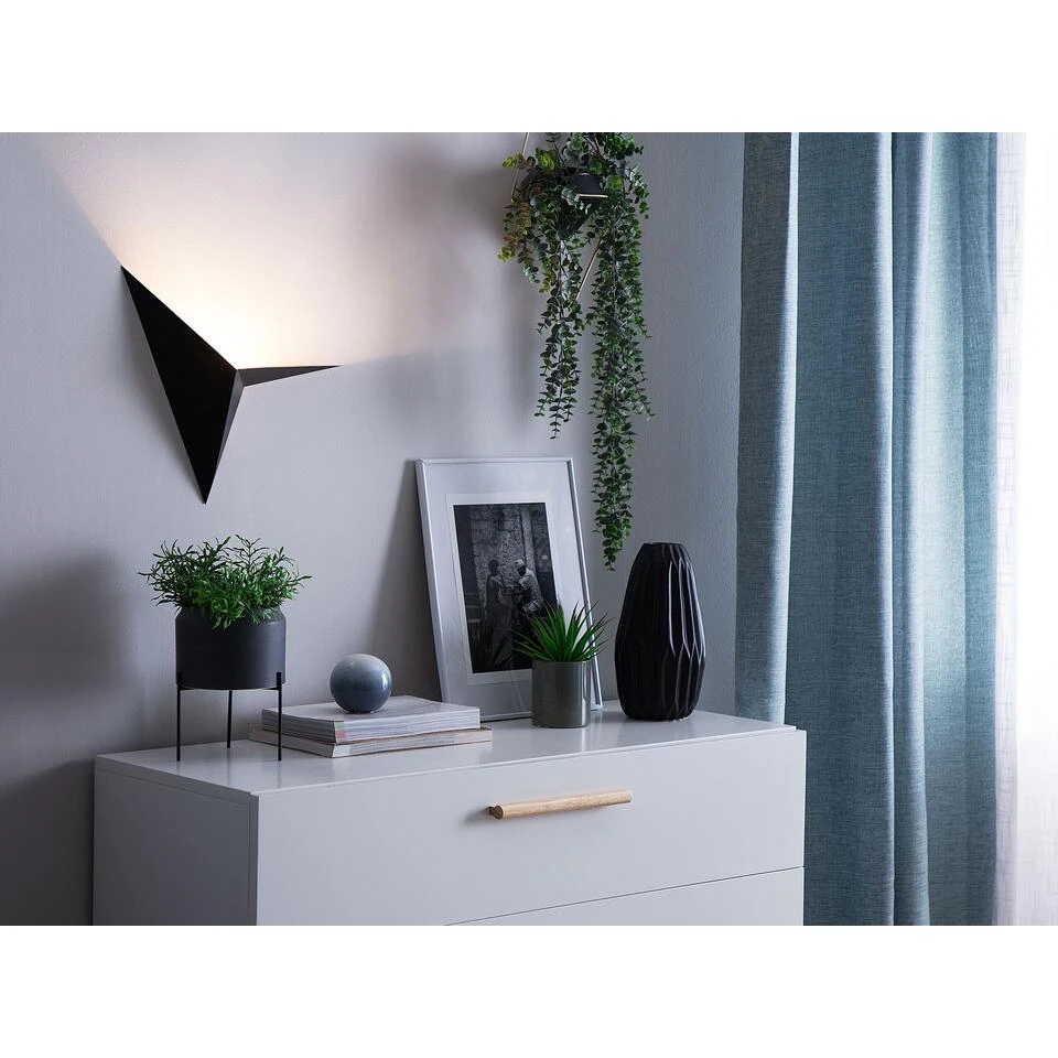 Beliani Muurlamp BRIANCE - Zwart Metaal 2 Beliani Muurlamp BRIANCE - Zwart Metaal - Afbeelding 2