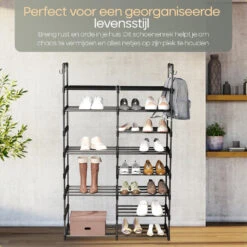 O'DADDY Schoenenrek 8 Laags Dubbele Rij 15 O'DADDY Schoenenrek 8 Laags Dubbele Rij -Leenbakker Winkel c6f02593a99d4fa7bda55fe542a79d18