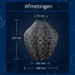 LUMIZ Solar Lampion Spectare Jar - 30 Cm - Donker Grijs -Leenbakker Winkel c74fb122d8044dfc8bd8c7662c789e4b