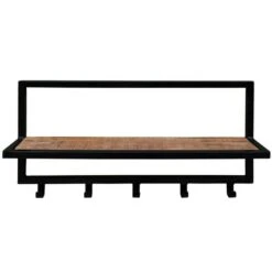 Brix - Kapstok Brix Bono - Mangohout En Gecoat Staal - 15x70x30 -Leenbakker Winkel c79ee19deefb4afd92a46b9adae0d6d9