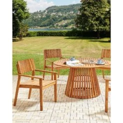 AGELLO- Tuinstoel Set Van 2 - Lichthout - Acaciahout -Leenbakker Winkel c8dfcb97a7024587b70f87d962bd9f96