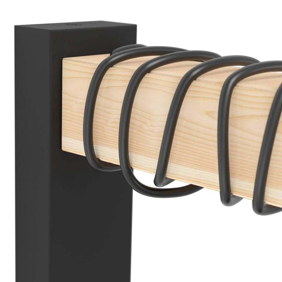 EGLO Townshend Wandlamp - E27 - 21,5 Cm - Zwart/Bruin 3 EGLO Townshend Wandlamp - E27 - 21,5 Cm - Zwart/Bruin - Afbeelding 3