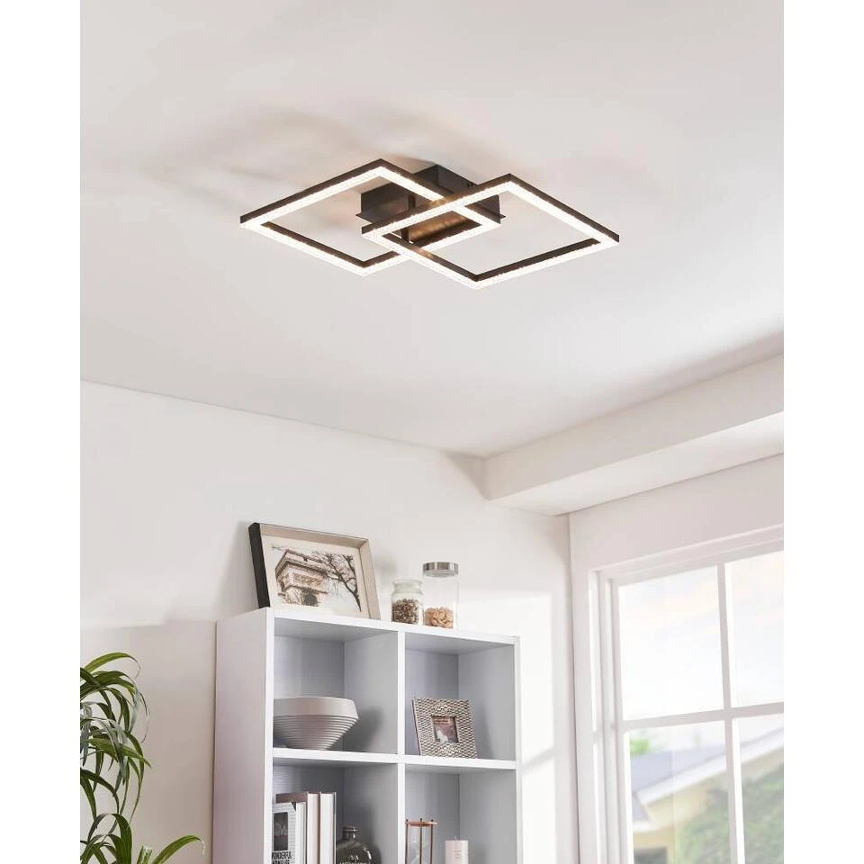 EGLO Lejias Plafonnière - LED - 45 Cm - Zwart 2 EGLO Lejias Plafonnière - LED - 45 Cm - Zwart - Afbeelding 2