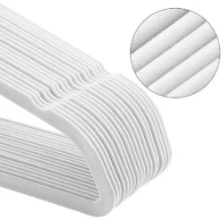 Fluwelen Kledinghangers, Set Van 50, Antislip, Wit En Rosé Goud -Leenbakker Winkel cb68e1eb0a22463a86f2e5d10314856f