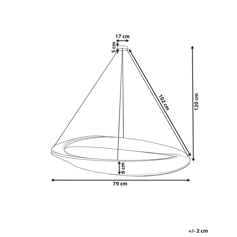 ROSENDE - Kroonluchter - Goud - Ijzer 4 ROSENDE - Kroonluchter - Goud - Ijzer - Afbeelding 4