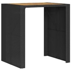 VidaXL - Tuinbartafel - Zwart - Poly Rattan - 105 X 80 X 110 Cm -Leenbakker Winkel cec29079d99548d78b153924b0c23f32
