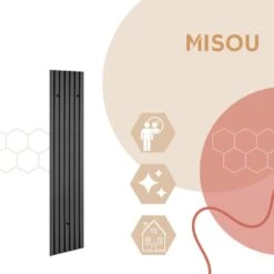 MISOU Kapstok 3 Haken Grace - Zwart -Leenbakker Winkel cf3097ee24c04ce09690e6602edae0ec