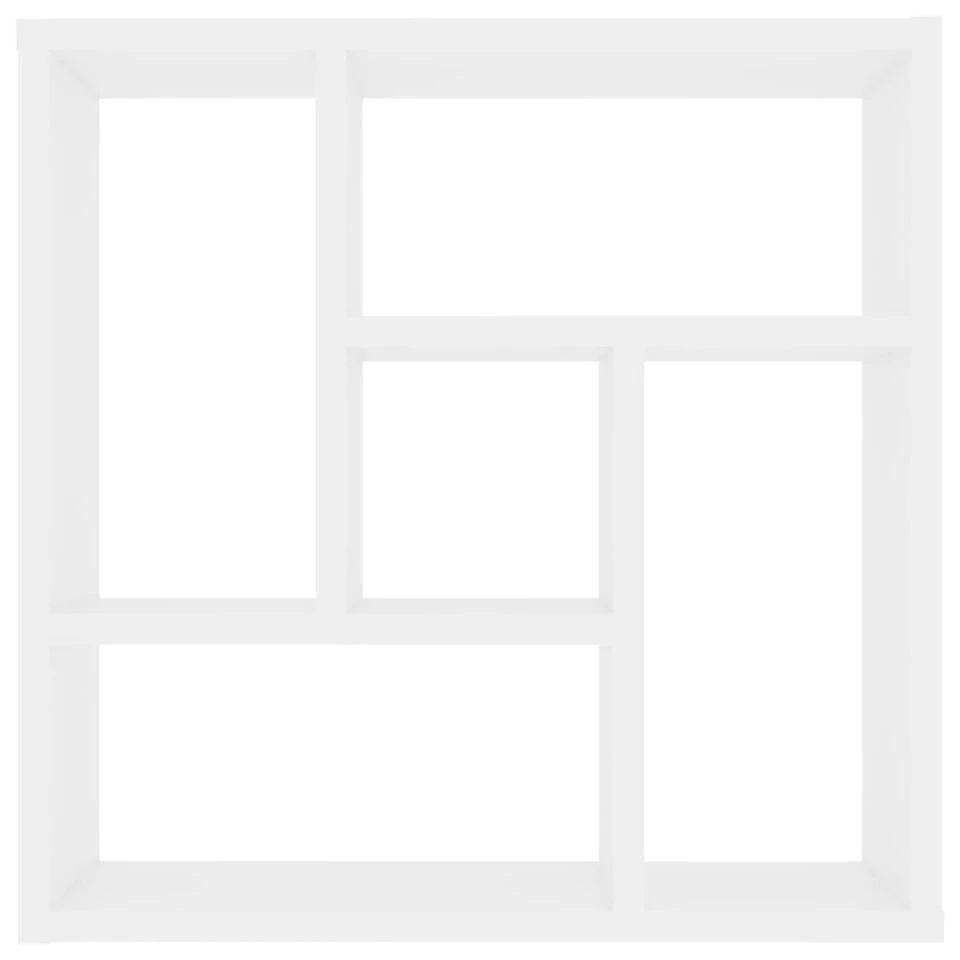 VidaXL Wandschap 45,1x16x45,1 Cm Spaanplaat Wit 4 VidaXL Wandschap 45,1x16x45,1 Cm Spaanplaat Wit - Afbeelding 4