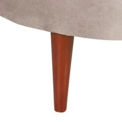 CHAUMONT - Chaise Longue - Taupe - Rechterzijde - Fluweel -Leenbakker Winkel d0753891c9e246588130a76fb4df10c7