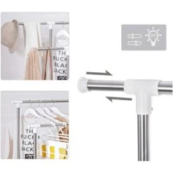 Parya Home Kledingrek Tweedelig - Uitschuifbaar -Leenbakker Winkel d12688d9507845f8b656e0c0b5f574e9