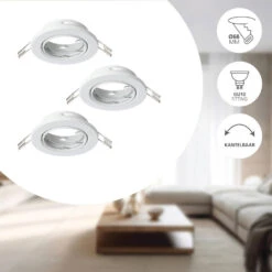 EGLO Agulo Inbouwspot - 7x - Ø86 - GU10 - Wit -Leenbakker Winkel d2c40368e43b4042a325b065cb5c9177