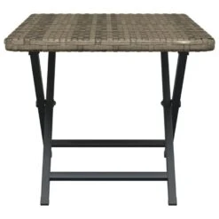 VidaXL - Tafel Inklapbaar - Grijs - Poly Rattan - 45x35x32 Cm -Leenbakker Winkel d30f563ae6e546a789c34e543ba22b18