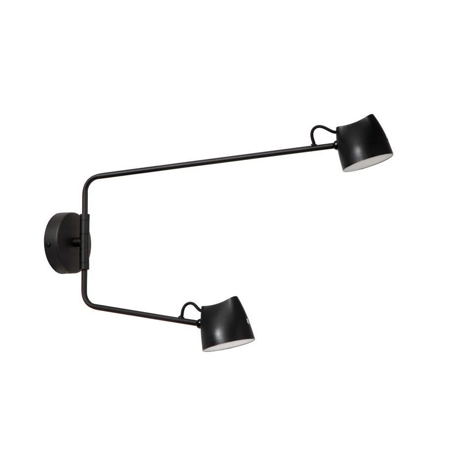 Lucide MILNE Wandlamp - Zwart 3 Lucide MILNE Wandlamp - Zwart - Afbeelding 3