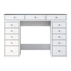 Arabic House Kaptafel Wit/Glas - 120x44,5x79,8cm - Beyas -Leenbakker Winkel d45a9af2d38542a78d1001d8cd64807f