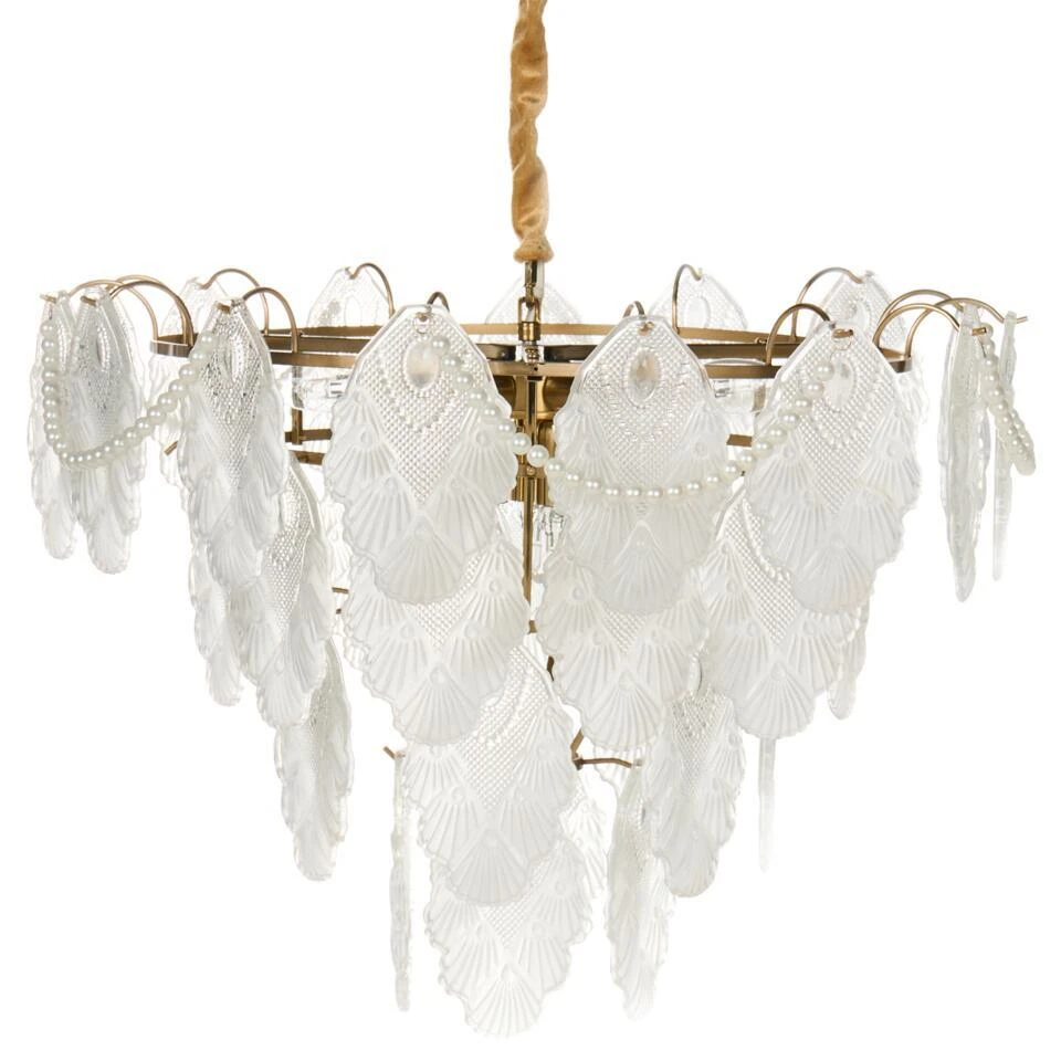 ACARIGUA - Kroonluchter - Messing/Transparant - Glas 3 ACARIGUA - Kroonluchter - Messing/Transparant - Glas - Afbeelding 3