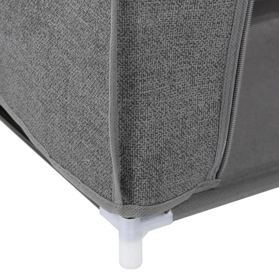 5Five Schoenenrek/schoenenkast - Grijs - Kunststof - 59 X 29 X 89 Cm 4 5Five Schoenenrek/schoenenkast - Grijs - Kunststof - 59 X 29 X 89 Cm - Afbeelding 4