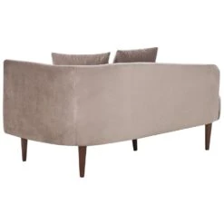 CHAUMONT - Chaise Longue - Taupe - Rechterzijde - Fluweel -Leenbakker Winkel d5afe463f74a487a8cdd352af673989d