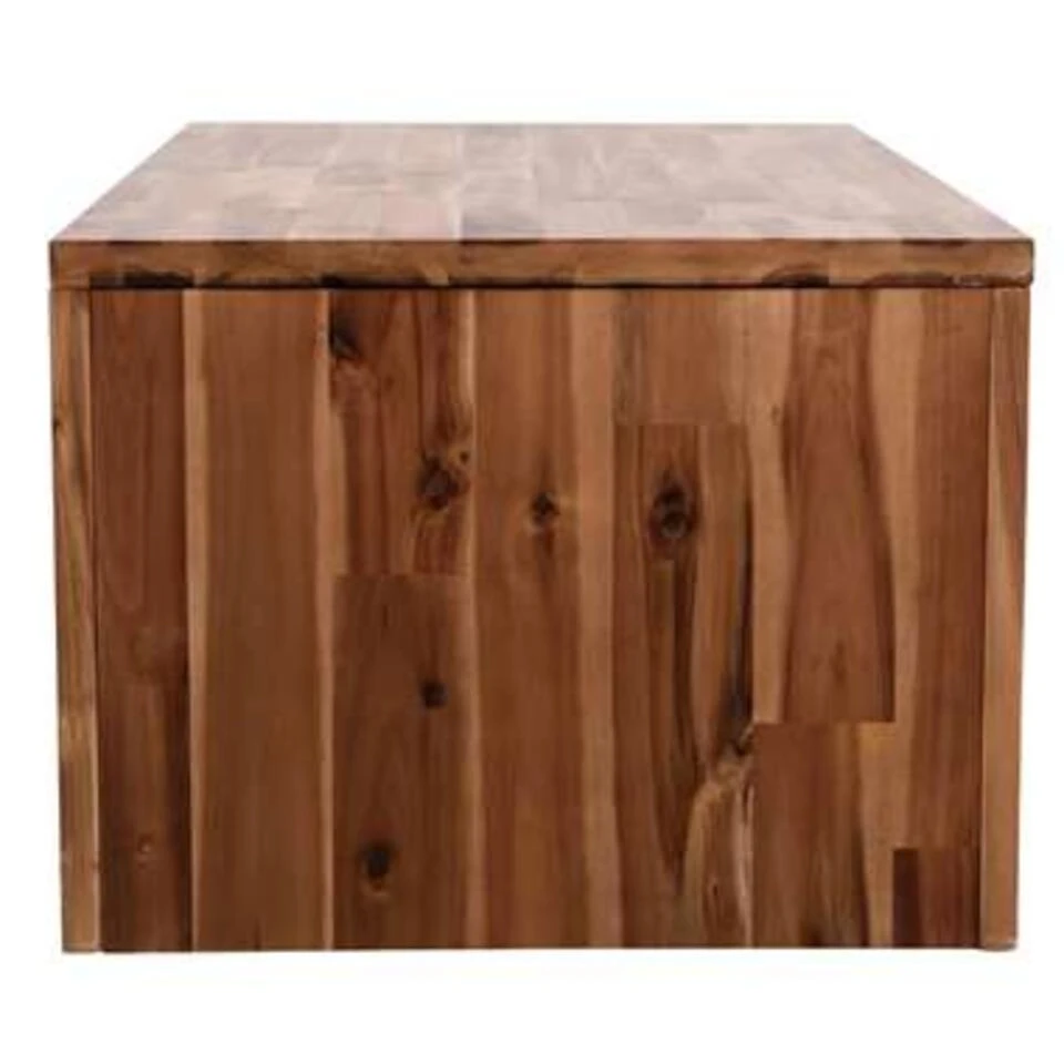 VidaXL Salontafel 90x50x37,5 Cm Massief Acaciahout 3 VidaXL Salontafel 90x50x37,5 Cm Massief Acaciahout - Afbeelding 3