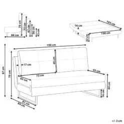JERSLEV - 3-zits Slaapbank - Rood - Stof -Leenbakker Winkel d679e324aade47888cff1bda9dc7976a 1