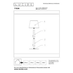 Lucide TYON Tafellamp - Zwart -Leenbakker Winkel d7517169f990478388a44a83b4b01961