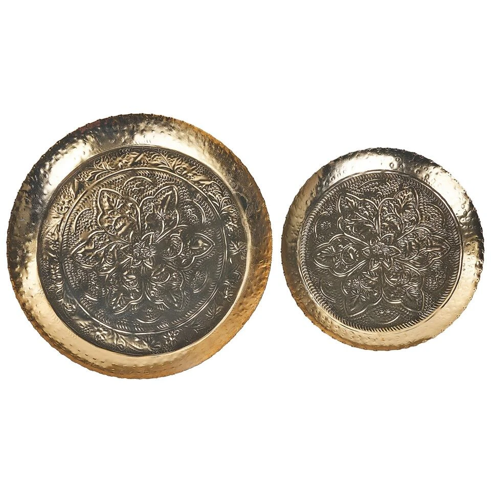 Beliani Decoratieve Schaal SADANE - Goud Ijzer 3 Beliani Decoratieve Schaal SADANE - Goud Ijzer - Afbeelding 3