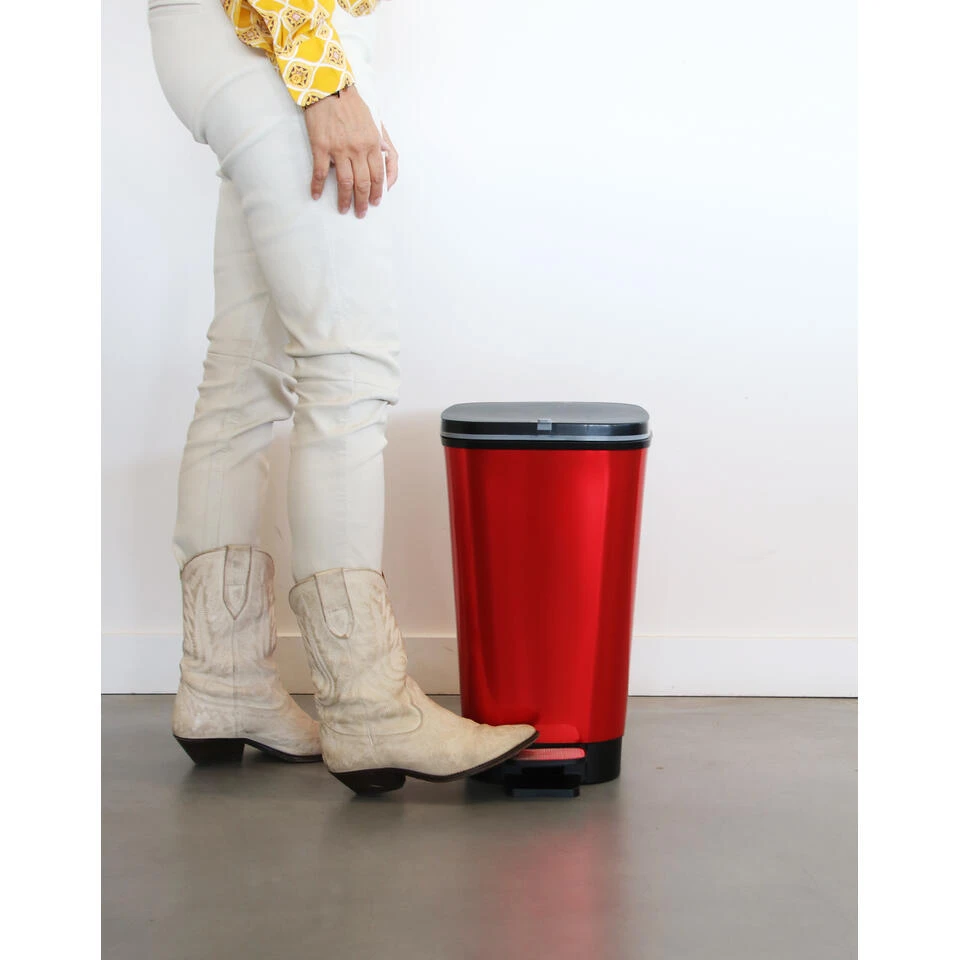 Kis Chic Bin Pedaalemmer - 30L - Rood 4 Kis Chic Bin Pedaalemmer - 30L - Rood - Afbeelding 4