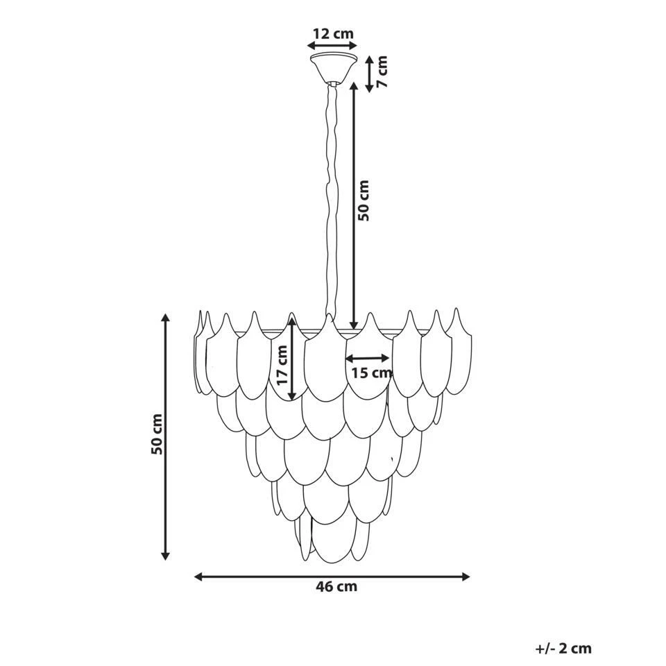 AGUIRRE - Kroonluchter - Messing/Transparant - Glas 4 AGUIRRE - Kroonluchter - Messing/Transparant - Glas - Afbeelding 4