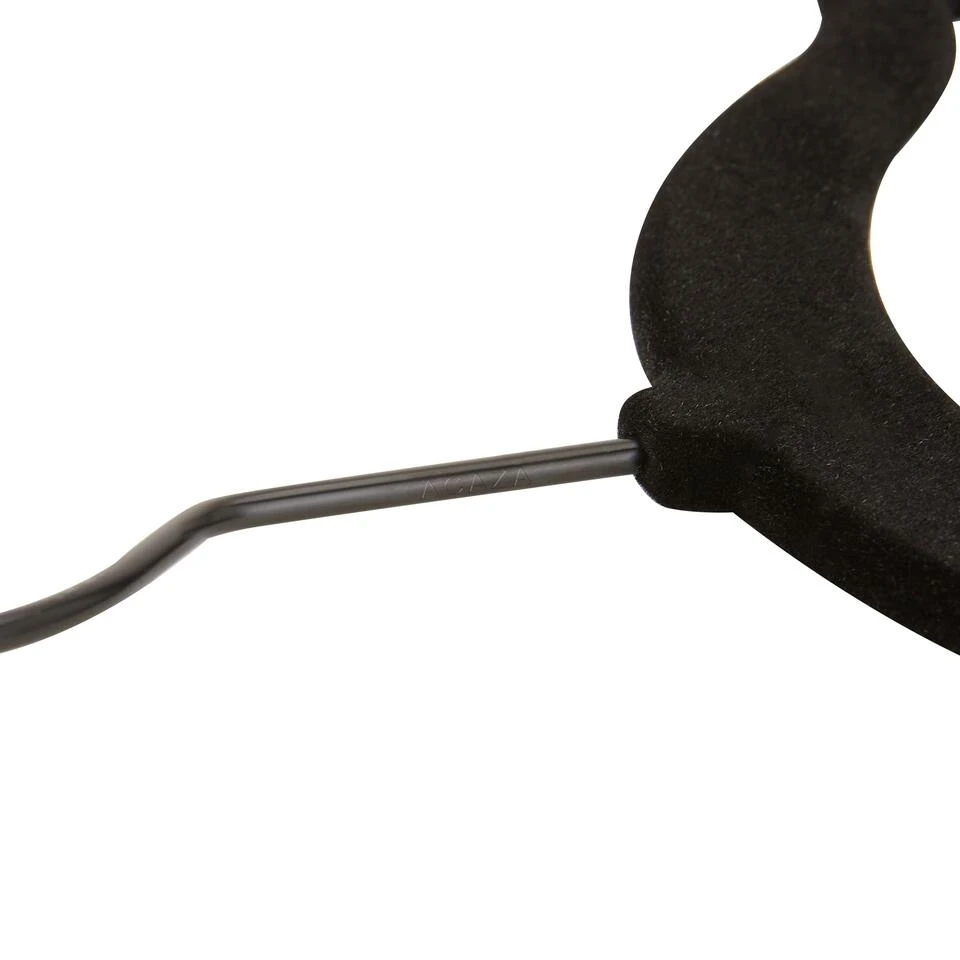 ACAZA - 50 Anti-slip Kleerhangers - Zwarte Haak 4 ACAZA - 50 Anti-slip Kleerhangers - Zwarte Haak - Afbeelding 4