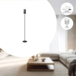 EGLO Toothill Vloerlamp - E27 - 153,5 Cm - Zwart/Ombre Effect -Leenbakker Winkel d994690754a14385a247b0d1a53cf21f