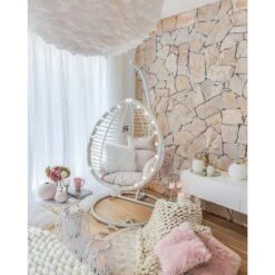 Beliani Hangstoel FANO - Wit Pe Rotan 6 Beliani Hangstoel FANO - Wit Pe Rotan -Leenbakker Winkel daaebc8eb96d45b5844262c89b09ff78