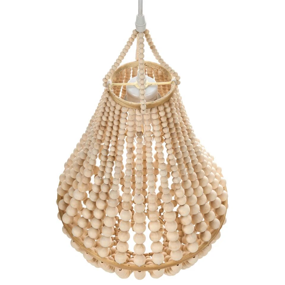 KUMBUKKAN - Kroonluchter - Lichtbruin - Rubberhout 6 KUMBUKKAN - Kroonluchter - Lichtbruin - Rubberhout - Afbeelding 6