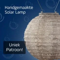 LUMIZ Solar Lampion Spectare Rond - 20 Cm - Licht Taupe -Leenbakker Winkel dc42f6dc04194ab3a70d598c6a567aaa