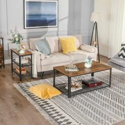 Parya Home - Kleine Houten Bijzettafel - Bruin & Zwart -Leenbakker Winkel dca88a69640b4493b6ae8d92643fae40