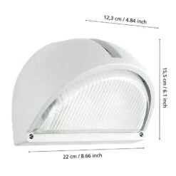 EGLO Onja - Buitenverlichting - Wandlamp - 1 Lichts - Wit - Helder -Leenbakker Winkel dd4f4fea72f349f09bf023a837096a0f