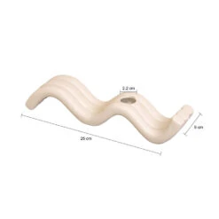 QUVIO Kandelaar Golvend - Keramiek - Beige -Leenbakker Winkel ddf9c5532b36440abfedcd9807d6db48