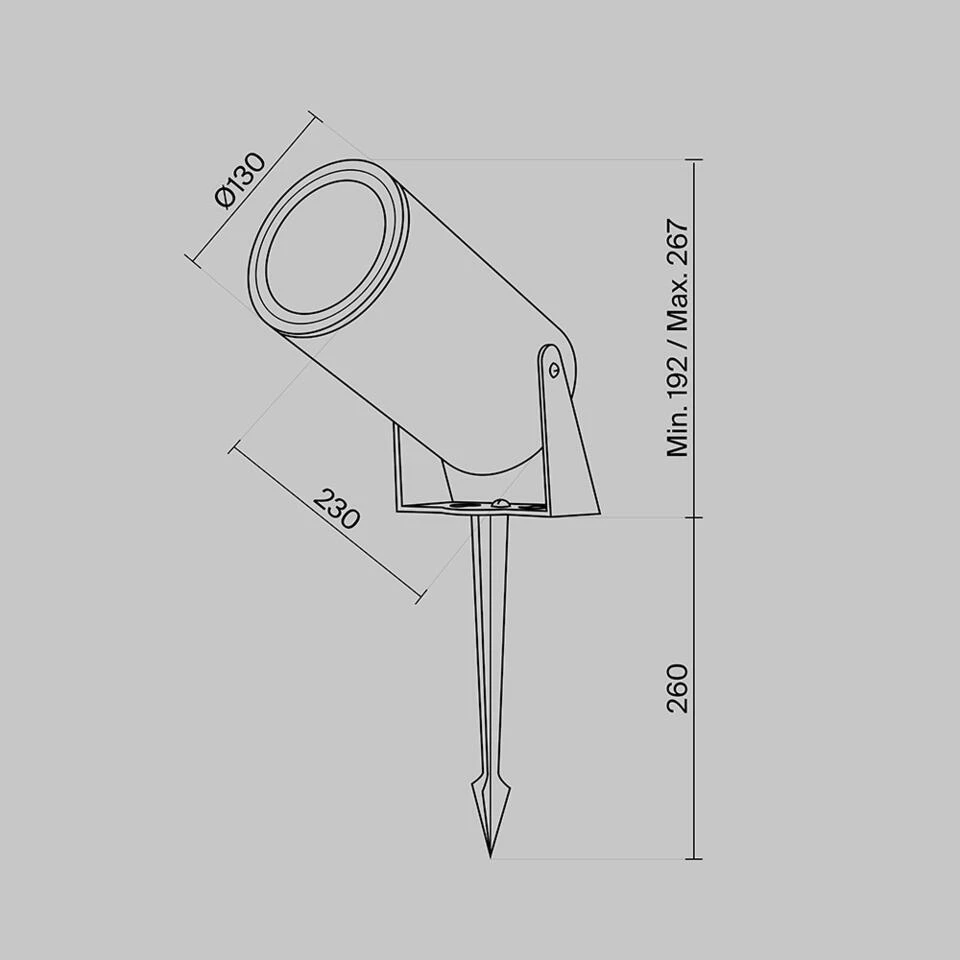 Maytoni Outdoor - Landschapsverlichting Bern - Wit - Ø13 7 Maytoni Outdoor - Landschapsverlichting Bern - Wit - Ø13 - Afbeelding 7