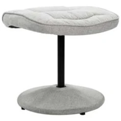 VidaXL Fauteuil Verstelbaar Met Voetenbankje Stof Lichtgrijs -Leenbakker Winkel ded0748bd730440688382009309f0e71