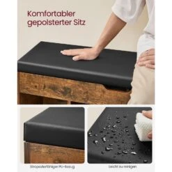 Parya Home Gevoerde Schoenenbank, Opbergbank, 3 Vakken -Leenbakker Winkel defc37ad834d488692c499acab4752f0