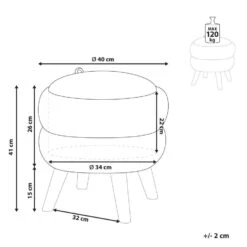 HAWLEY - Poef - Taupe - Chenille -Leenbakker Winkel e0469c070a7d44fa850b2b18479e934f 1