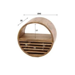 Wandplank Wes ø40cm X25cm-zandkleurig Mangohout 11 Wandplank Wes ø40cm X25cm-zandkleurig Mangohout -Leenbakker Winkel e1be71a58366455d8531e31d7cec2891