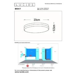 Lucide BISKIT Plafonnière - Wit 11 Lucide BISKIT Plafonnière - Wit -Leenbakker Winkel e220a0aa05ce4a258fa96508642b7ec3