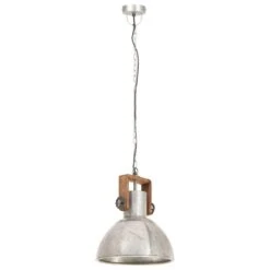 VidaXL Hanglamp Industrieel Rond 25 W E27 30 Cm Zilverkleurig -Leenbakker Winkel e2a101571e174dfd866bd5cd9ff2e9ba