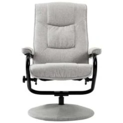 VidaXL Fauteuil Verstelbaar Met Voetenbankje Stof Lichtgrijs -Leenbakker Winkel e2e10f8ca3004715bc2c18f9363a092d