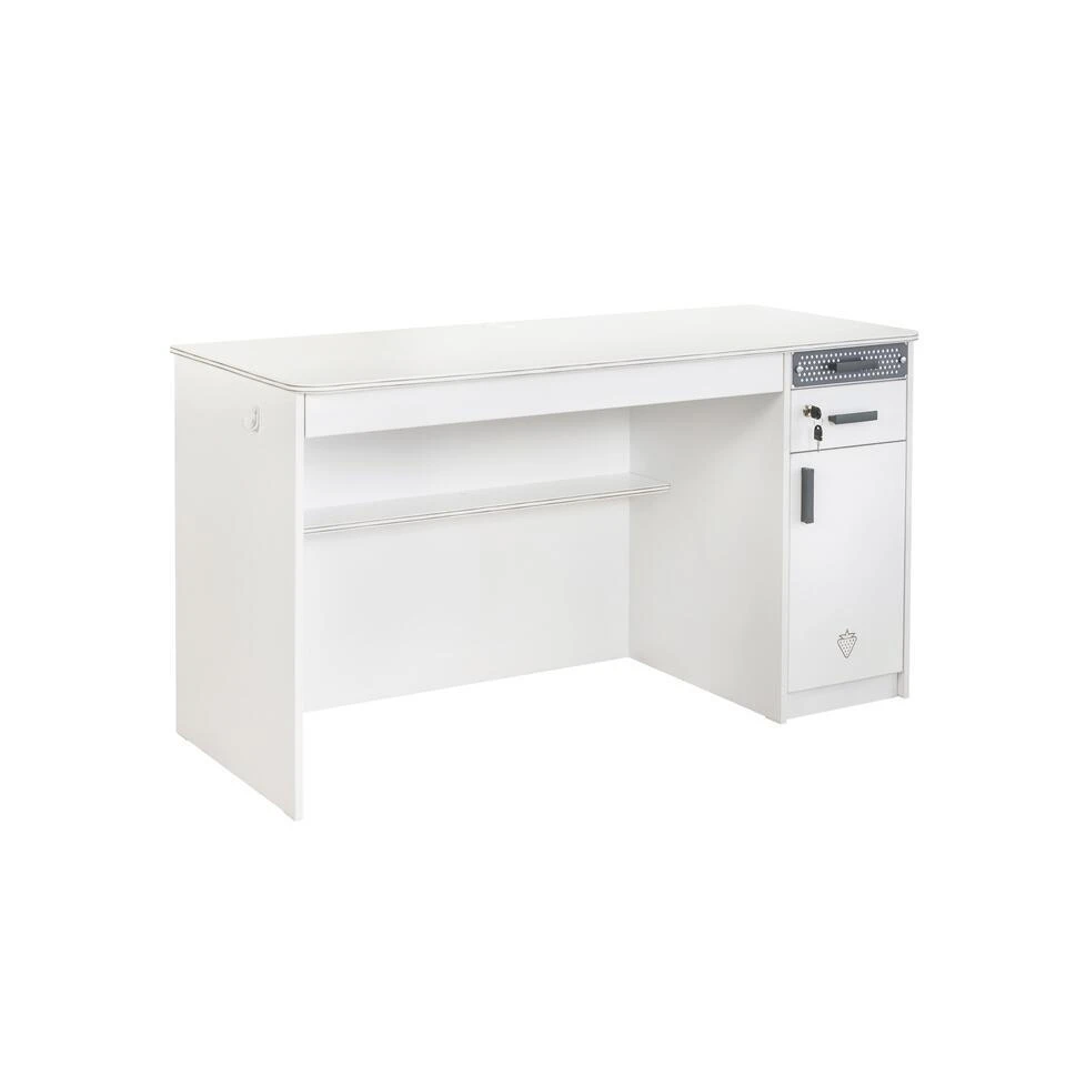 California - Bureau - Tienerkamer - 58x138x179 Cm - Wit 6 California - Bureau - Tienerkamer - 58x138x179 Cm - Wit - Afbeelding 6