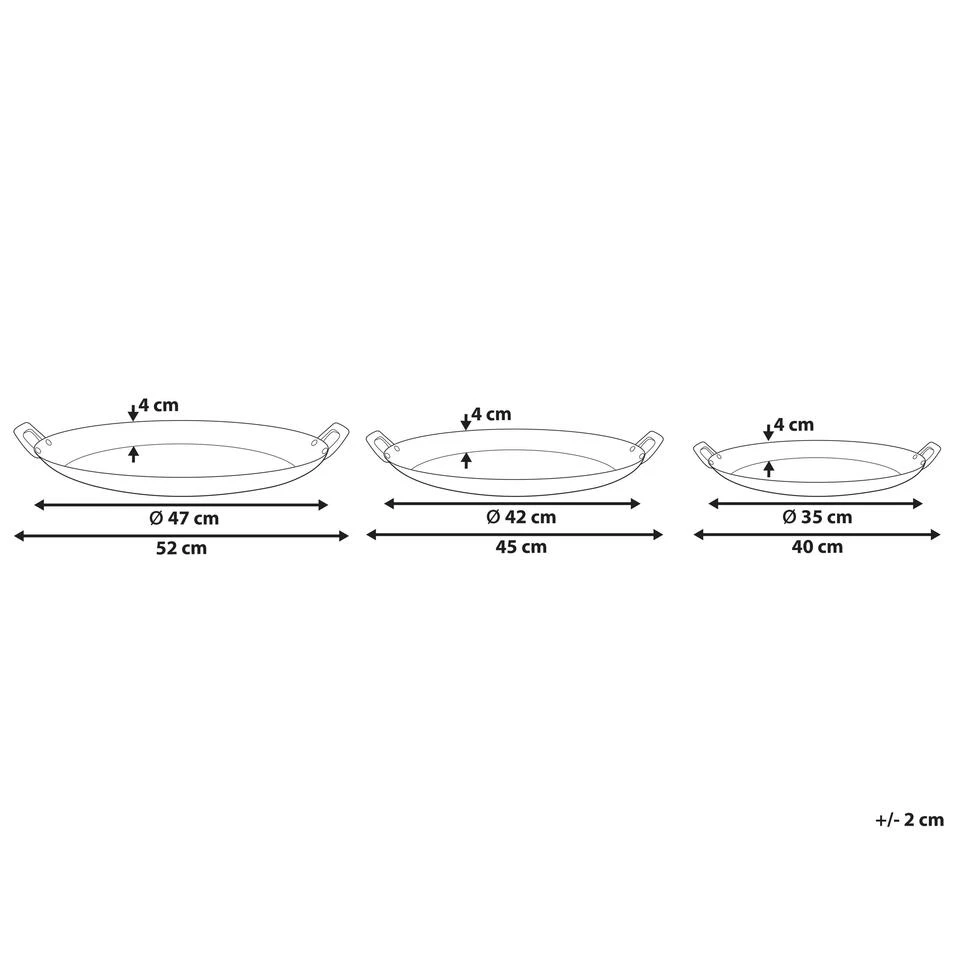 Beliani Decoratieve Schaal DEORIA - Goud Ijzer 3 Beliani Decoratieve Schaal DEORIA - Goud Ijzer - Afbeelding 3