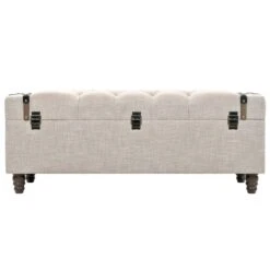 VidaXL Opbergbankenset 112x37x45 Cm Massief Hout En Staal 3-delig -Leenbakker Winkel e47262799c194f76975b2cf3db9a0e6a