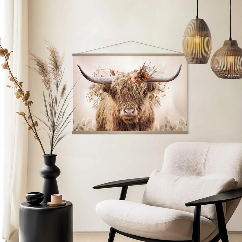 Posterhanger Eiken 50 - 51x1,5cm - Bruin 2 Posterhanger Eiken 50 - 51x1,5cm - Bruin - Afbeelding 2