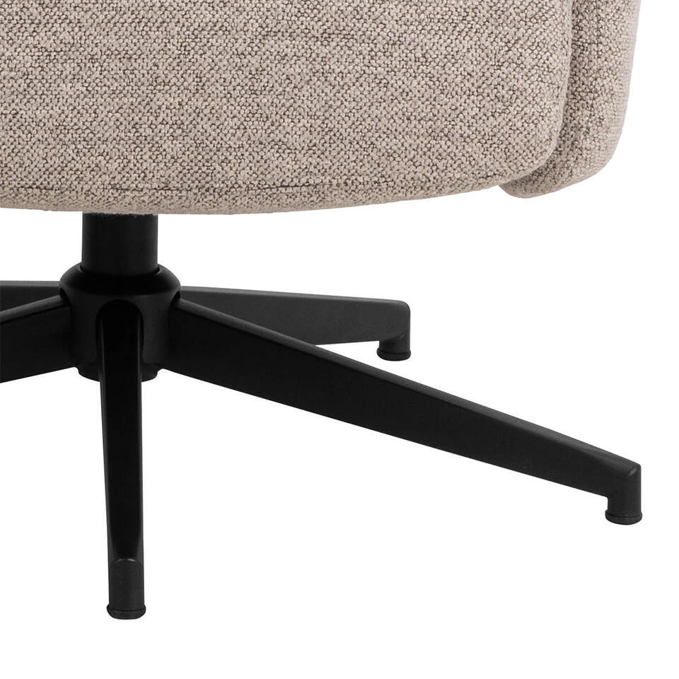 Hioshop London Fauteuil Recliner Met Voetenbank Bouclé Beige 12 Hioshop London Fauteuil Recliner Met Voetenbank Bouclé Beige - Afbeelding 12