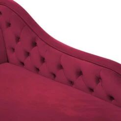 NIMES - Chaise Longue - Rood - Linkerzijde - Fluweel -Leenbakker Winkel e7420f1c3195425eadb7d8ca582865cd